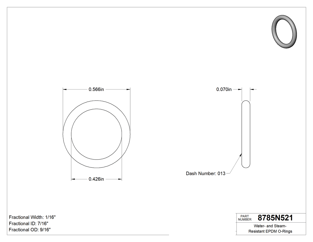 Technical drawing - 8785N521